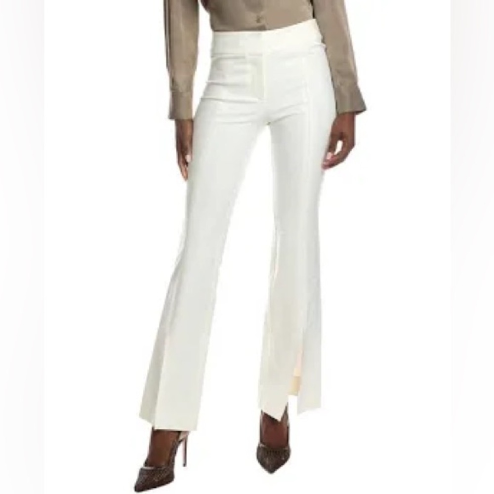 Derek Lam 10 Crosby Maeve Flare Trouser Soft White NWT Size 0 MSRP $375